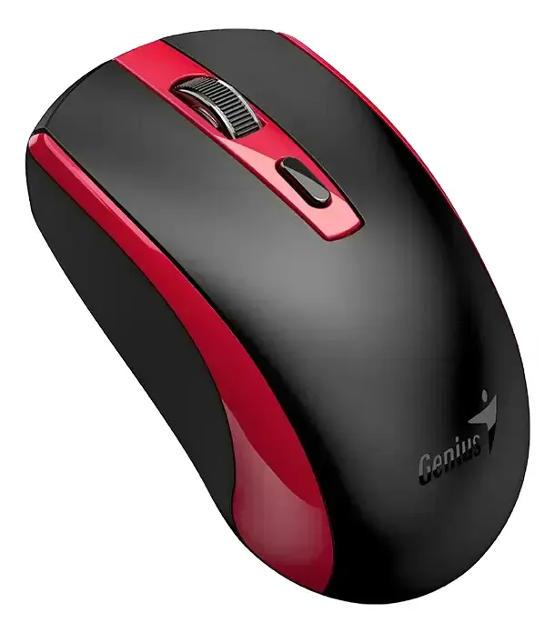 MOUSE ERGONÓMICO GENIUS ECO-8150 RECARGABLE ROJO (31030045401)